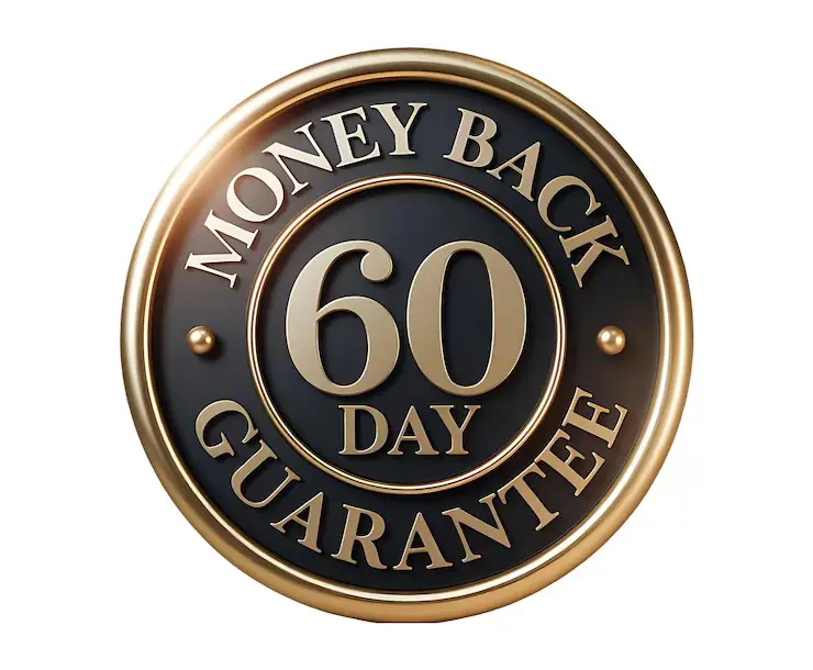 60-day money back guarantee